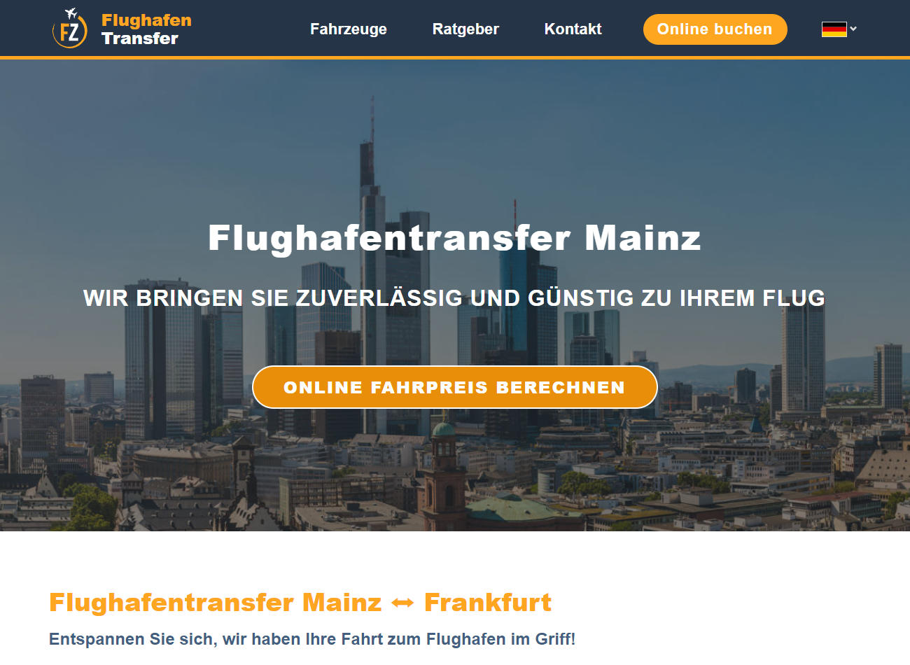 Keyword Page Flughafentransfer Mainz