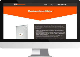 Mastwerbeschilder